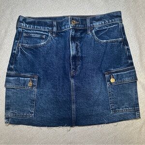 Express Indigo Denim Mini Skirt